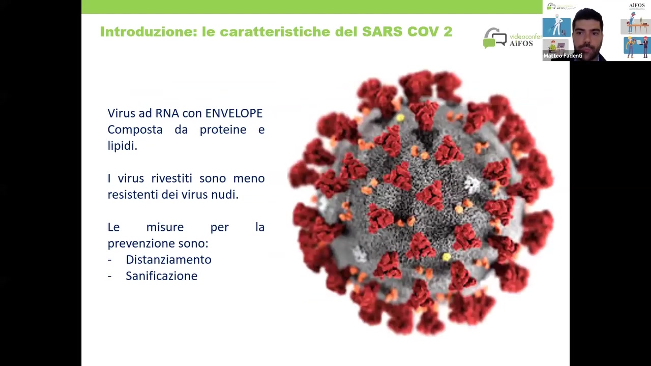 Virus ad RNA con ENVELOPE
Composta da proteine e
lipidi.

I virus rivestiti sono meno
resistenti dei virus nudi.

Le misure per la
prevenzione sono:

- Distanziamento

- Sanificazione